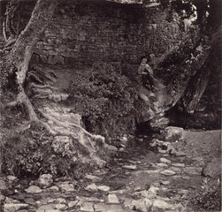 'Seven Springs  source of the Thames near Cheltenham'  c 1850-1900.