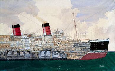 TS 'Queen Mary'  1934.