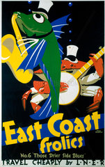 ‘East Coast Frolics  No 6’  LNER poster  1933.