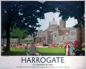 'Harrogate - The Royal Baths'  LNER poster  1930.