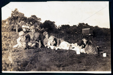 Arthur C Clarke on a family picnic  c 1928.