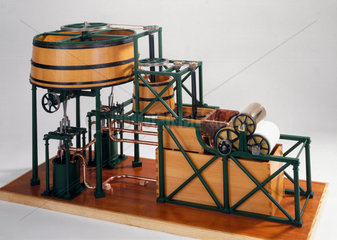 John Dickinson's cylinder paper-making machine  1809.