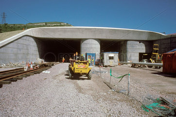 Entrance to the Channel tunnel  1991.