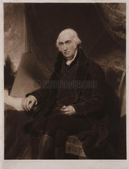 James Watt  Scottish engineer  c 1800.