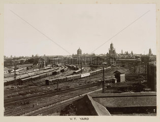 Railway sidings  Victoria Terminus  Bombay  India  c 1930.