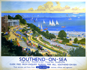 ‘Southend-on-Sea’  BR poster  1948-1965.