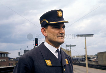 Forman on platform  April 1964.