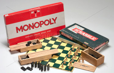 Monopoly  Scrabble and chess  c 1990.