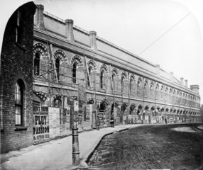 St Pancras Station  London  c 1860s. View o