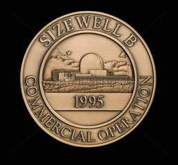 Medal commemorating the inauguration of ‘Sizewell B'  1995.