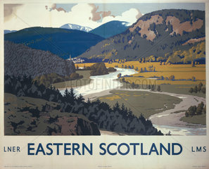 'Eastern Scotland: Royal Deeside'  LNER/LMS poster  1935.