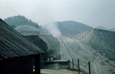 Asbestos mine  Quebec  Canada  1955-1960.