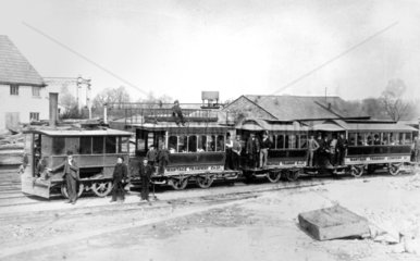 Wantage Tramway Company steam tram engine  c 1892.