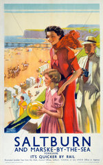 ‘Saltburn’  LNER poster  1923-1947.