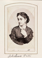 'Adelina Patti'  c 1866.