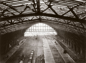 St Pancras station roof  London  1868.
