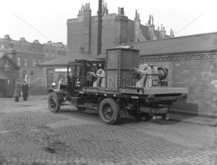 Weighbridge  St Pancras goods yard  London  1933.