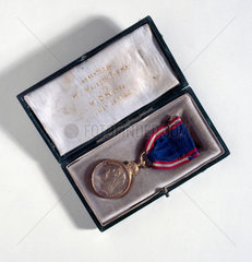 Royal Victorian Medal presented to Royal Train Driver by Edward VII  29 July 1901.