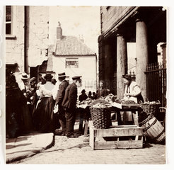 Whitby Market Place  North Yorkshire  c 1905.