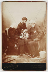 Nadar in conversation with Chevreul and his laboratory director  1886.