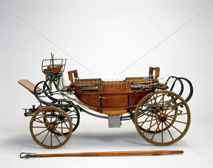 Landau carriage  mid 18th century.