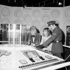 Doctor Who in the Tardis  Science Museum  December 1972.