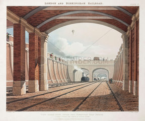 Hampstead Road Bridge on the London & Birmingham Railway  1837.