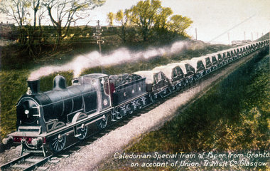 Caledonian Railway 0-6-0 goods locomotive  c 1908.