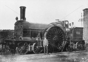 Locomotive on the Bristol and Exeter Railway  1910