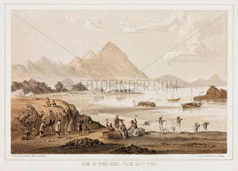 ‘View of Hong Kong from East Point’  1853.