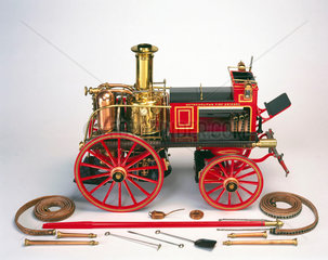 Vertical cylinder steam engine  c 1885.