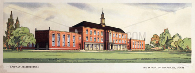 'Railway Architecture: the School of Transport  Derby'  early 1950s.