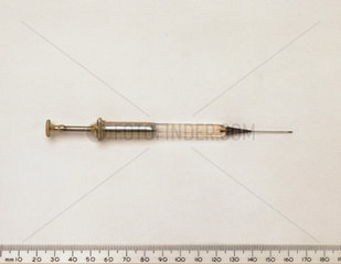 Hypodermic syringe  English  c 1860.