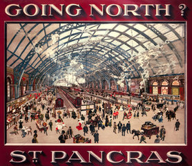 'Going North? St Pancras'  MR poster  1910.