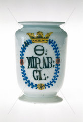 Drug jar  18th century.