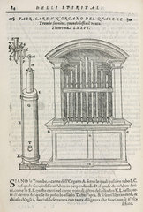 An altar organ blown by the agency of a windmill  1589.