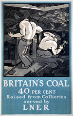 ‘Britain's Coal’  LNER poster  1923-1948.