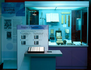 Napier's bones case from the 'Getting Your Sums Right' exhibition  April 2001.