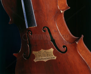Hand-made cello from scrap materials  WW1  1914-1918.