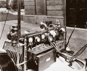 Dashboard of C S Rolls's 10 hp Panhard motor car  1903.
