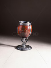 Coconut goblet  English  late 17th century.