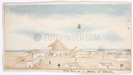 ‘George Town  or the Garrison at Ascension’  1828-1831.