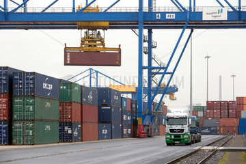 Duisburg  Deutschland  Containerhafen  Duisburg Trimodal Terminal  D3T
