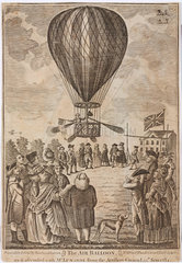 Lunardi’s balloon ascent  15 September 1784.