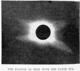 Solar eclipse  from Jeur  Maharashtra  India  22 January 1898.