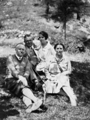 Family group in park possibly related to Walter Nurnberg  Germany  C1930.