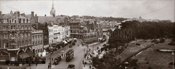 'Bournemouth: The Square'  LMS carriage photograph  c 1930s.