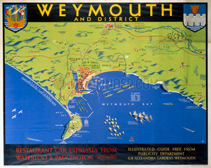 ‘Weymouth’  BR poster  c 1948-1960.