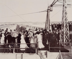 Opening ceremony of the Aswan Dam  Egypt  1902.