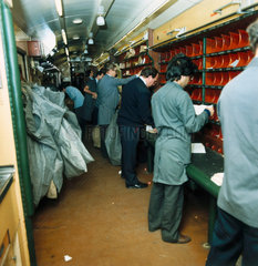 Sorting mail on the TPO  1987  Newcastle to